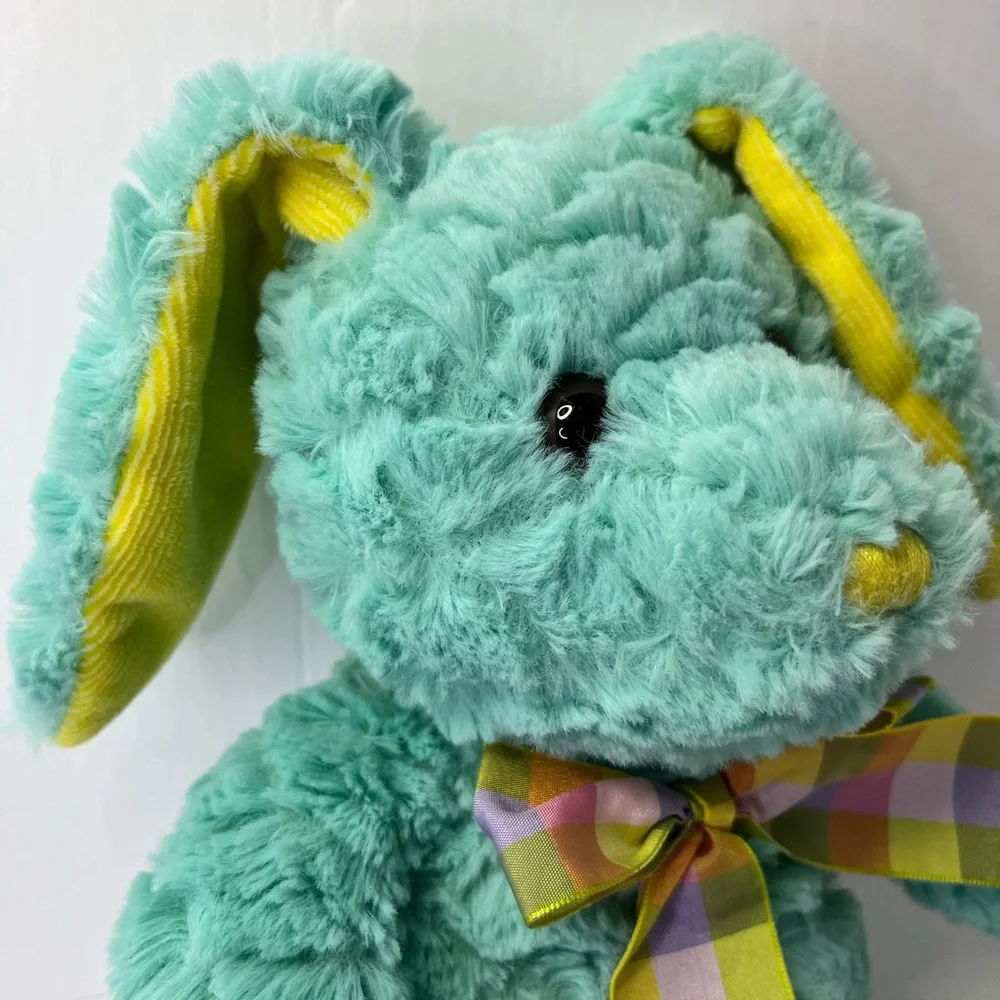 Homerbest Easter Bunny Rabbit Floppy Ears Plush Stuffed Animal Toy 14” Teal Blue